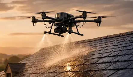 drone nettoyage toiture Contres-1