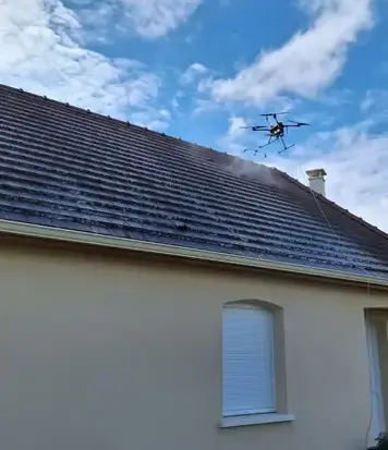 drone nettoyage toiture Contres-5