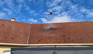 drone nettoyage toiture Lamotte-Beuvron-1