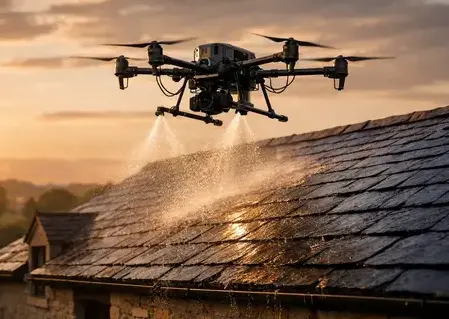 drone nettoyage toiture à Lamotte-Beuvron - image 2