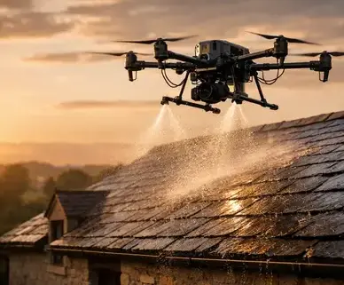 drone nettoyage toiture à Mur-de-Sologne - image 3