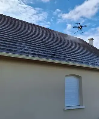 drone nettoyage toiture Mur-de-Sologne-5