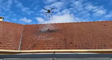 drone nettoyage toiture Salbris-1