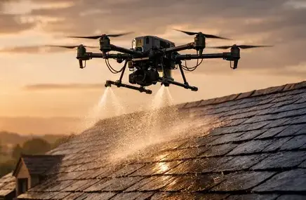drone nettoyage toiture à Salbris - image 2