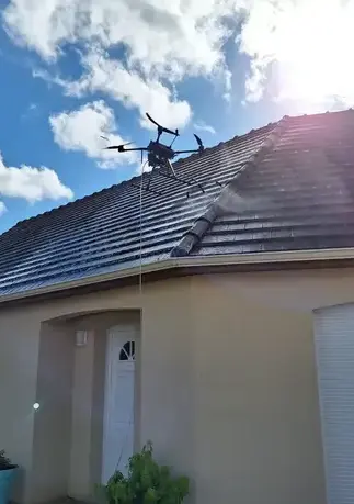drone nettoyage toiture à Salbris - image 4