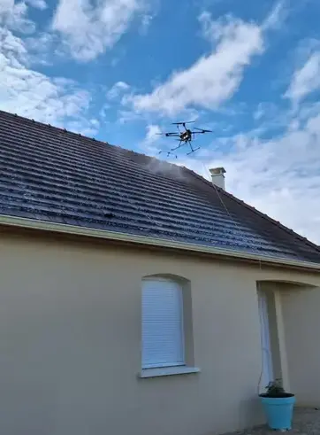 drone nettoyage toiture Salbris-5